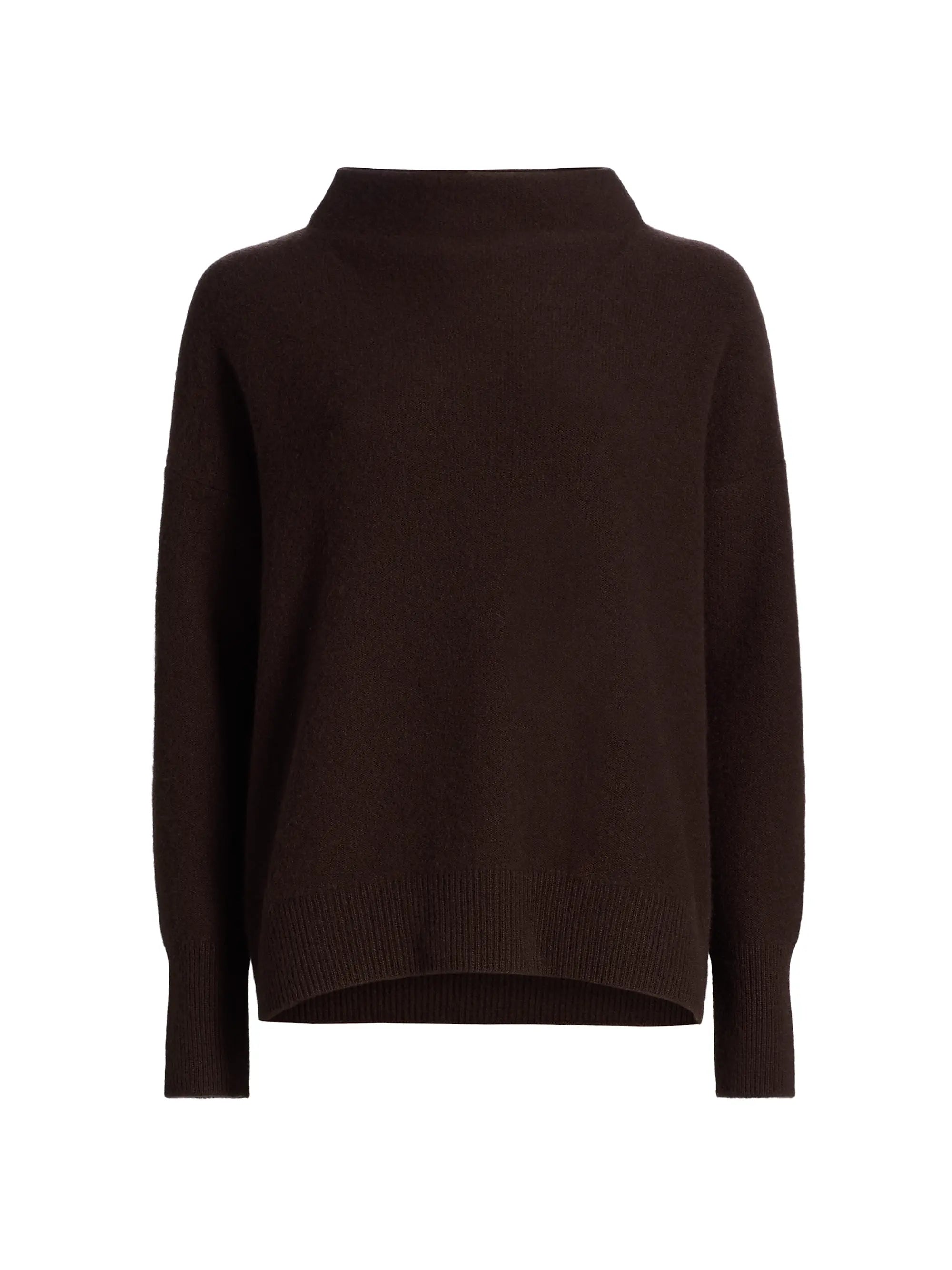 Vince Boiled Funnel Neck Pullover - Truffle