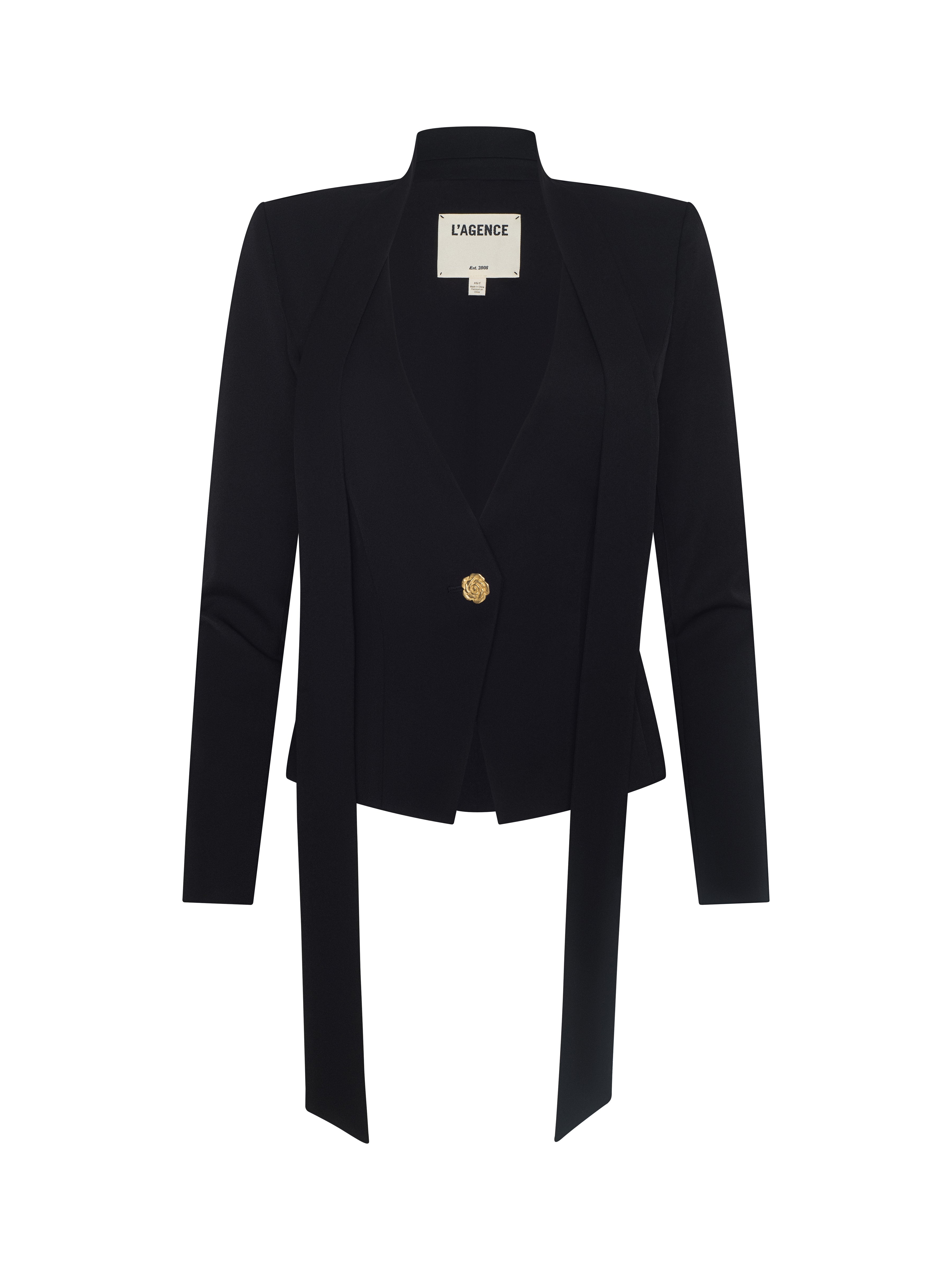 ROMY TIE NECK BLAZER