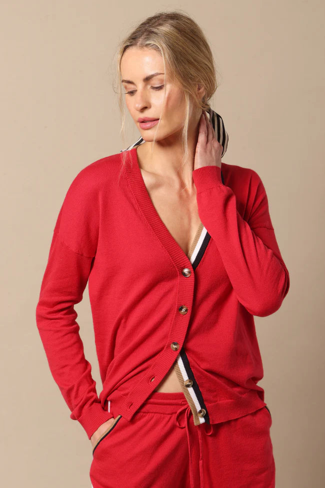 Minnie Rose V Neck Cardigan