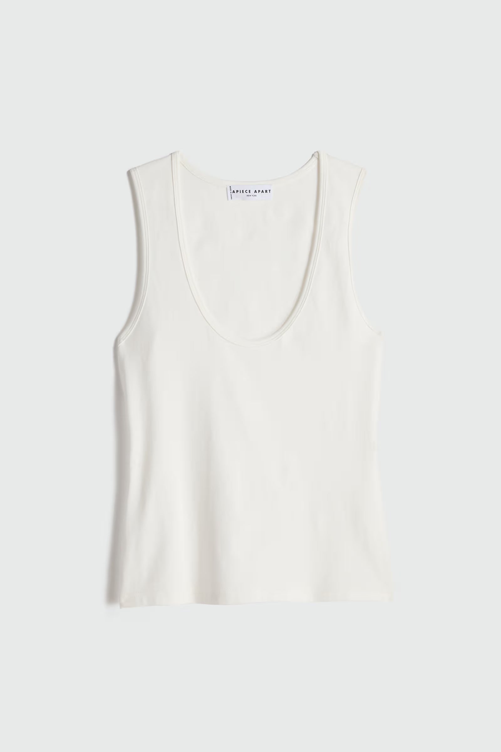 APiece Apart Uri Low Cut Tank - Cream