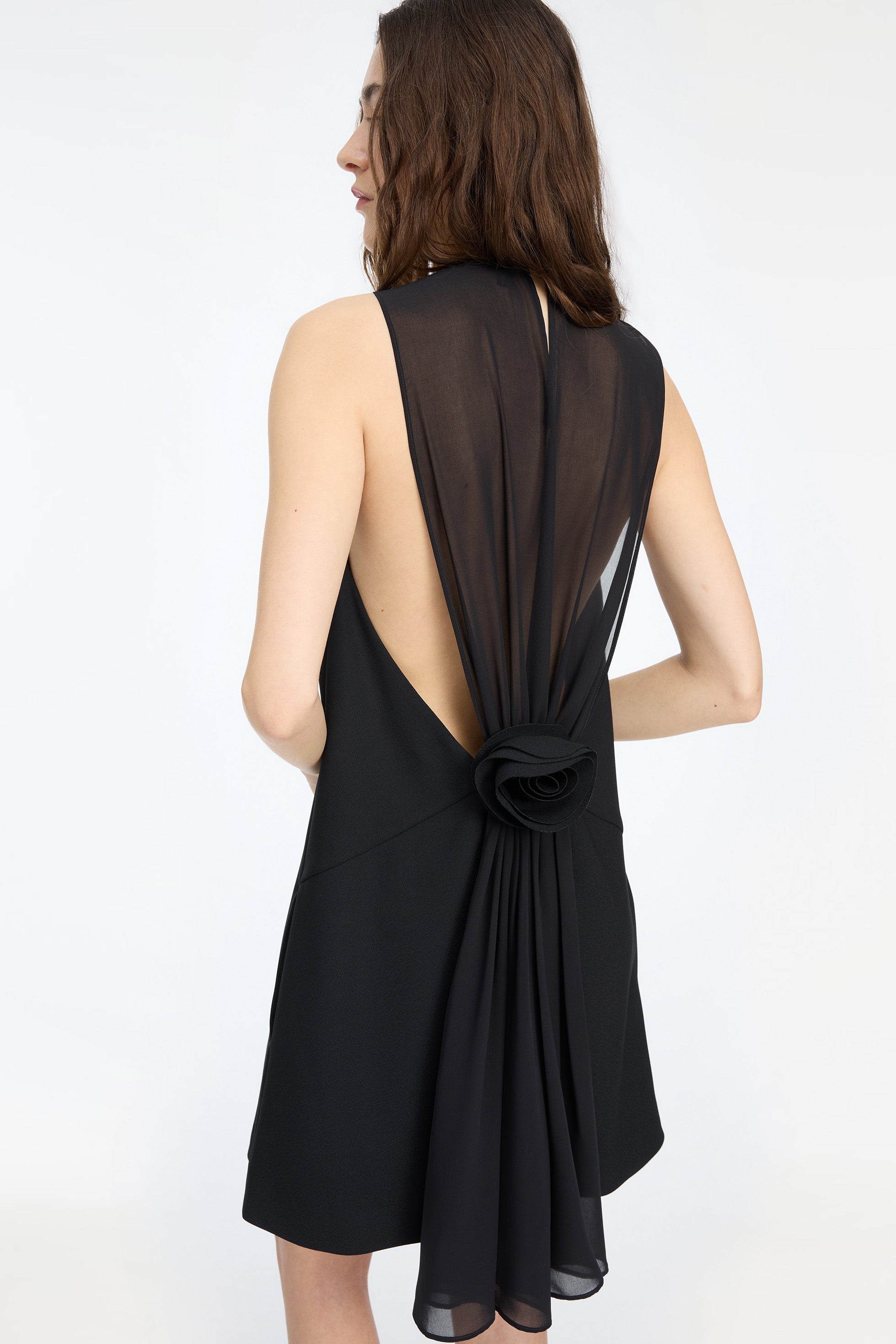 CREPE MINI A-LINE DRESS