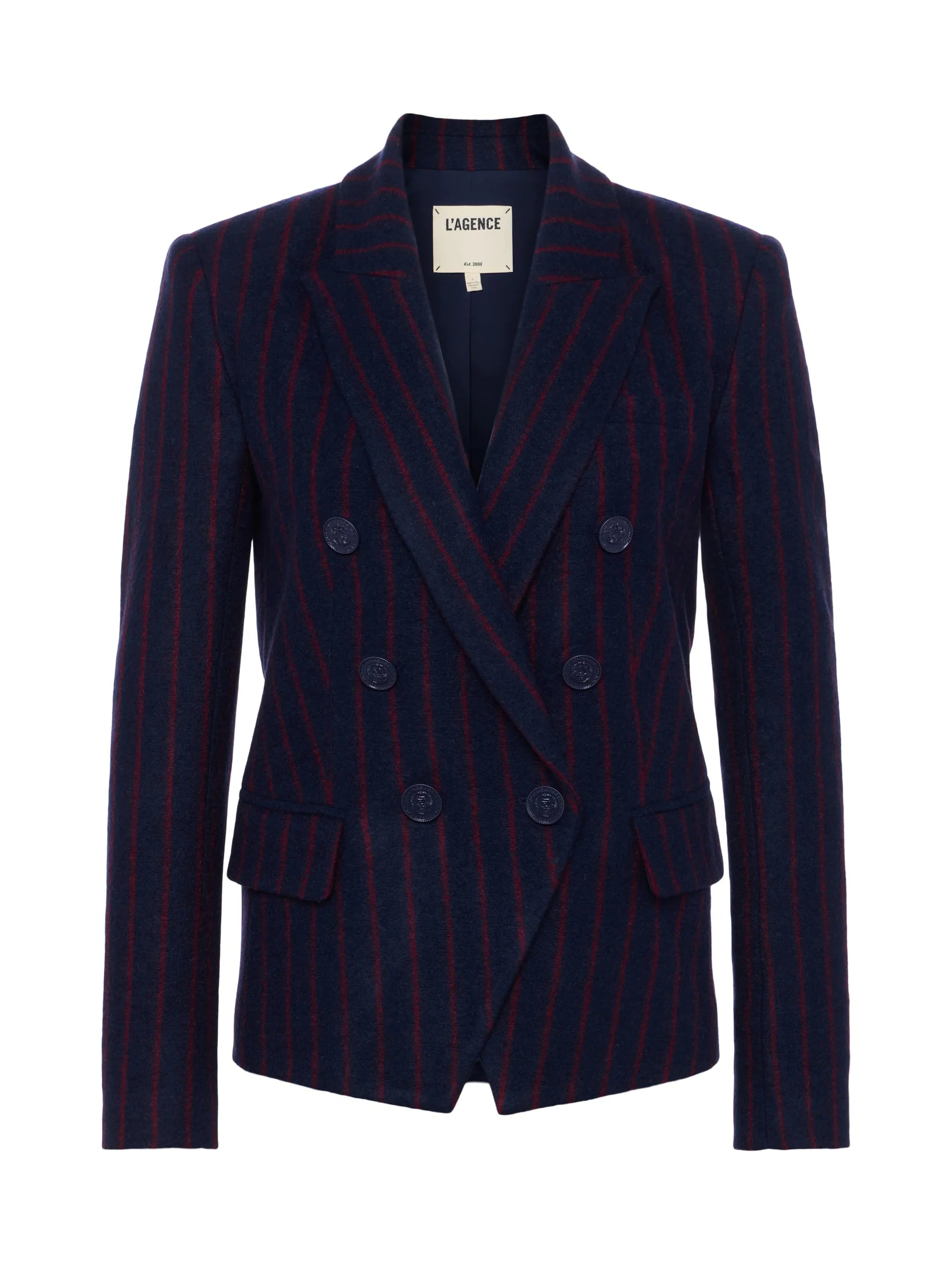 L'Agence Kenzie Pinstriped Blazer