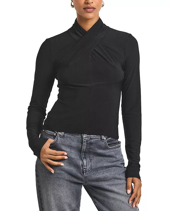 Derek Lam Krini Wrap L/S Jersey Top