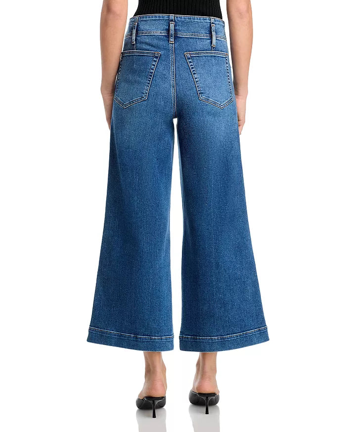 Frame The Seamed Wide Trouser Crop - Charity