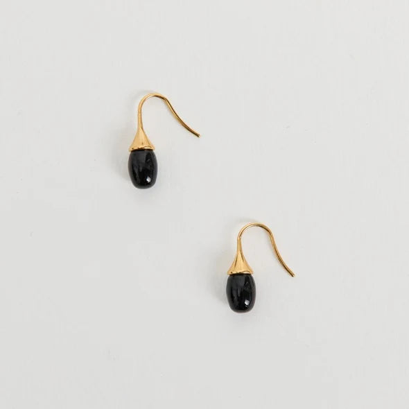 Heaven Mayhem Odette Earrings - Black/Gold