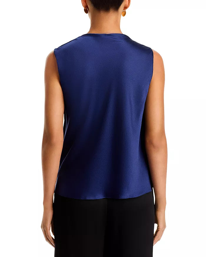 Vince Bias Twist Shoulder Sleeveless Top
