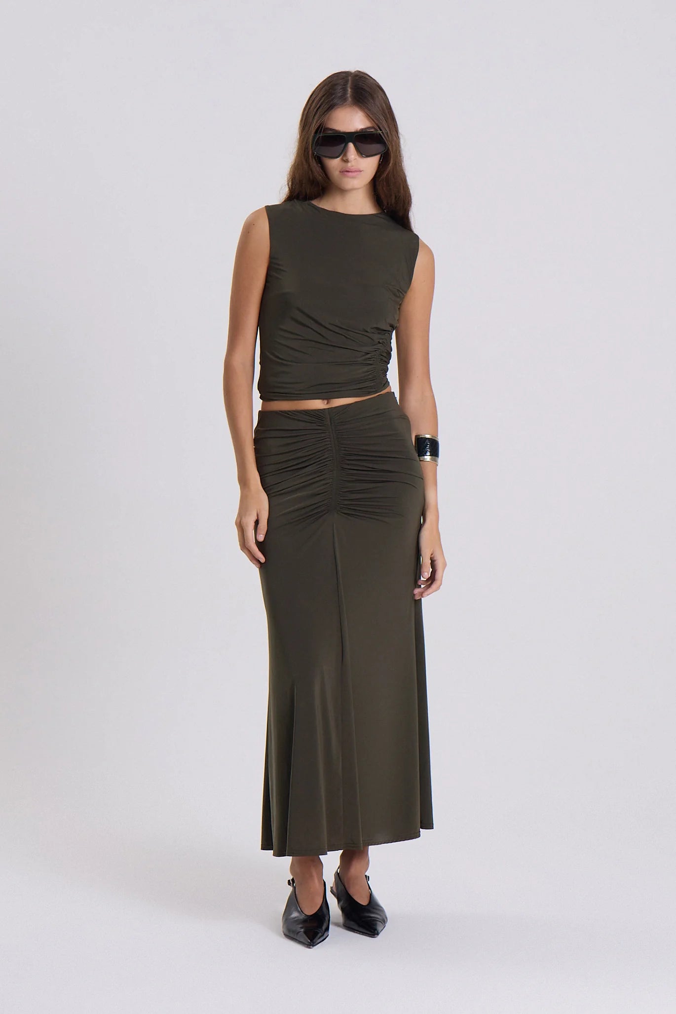 Maria Cher Woodland Lina Midi Skirt