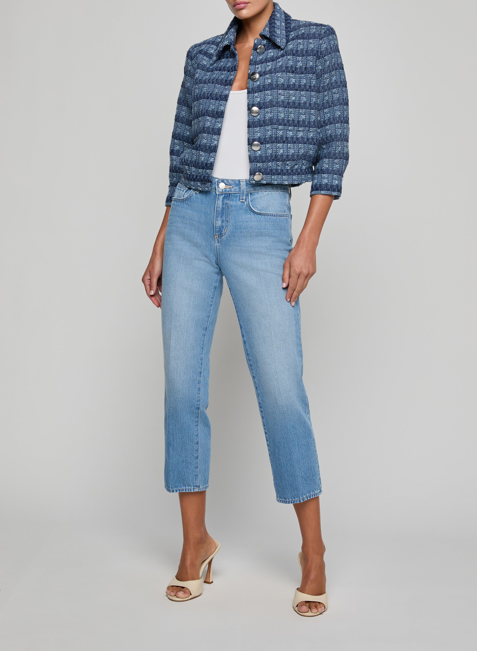 JIA CROP 3/4 SLV JACKET