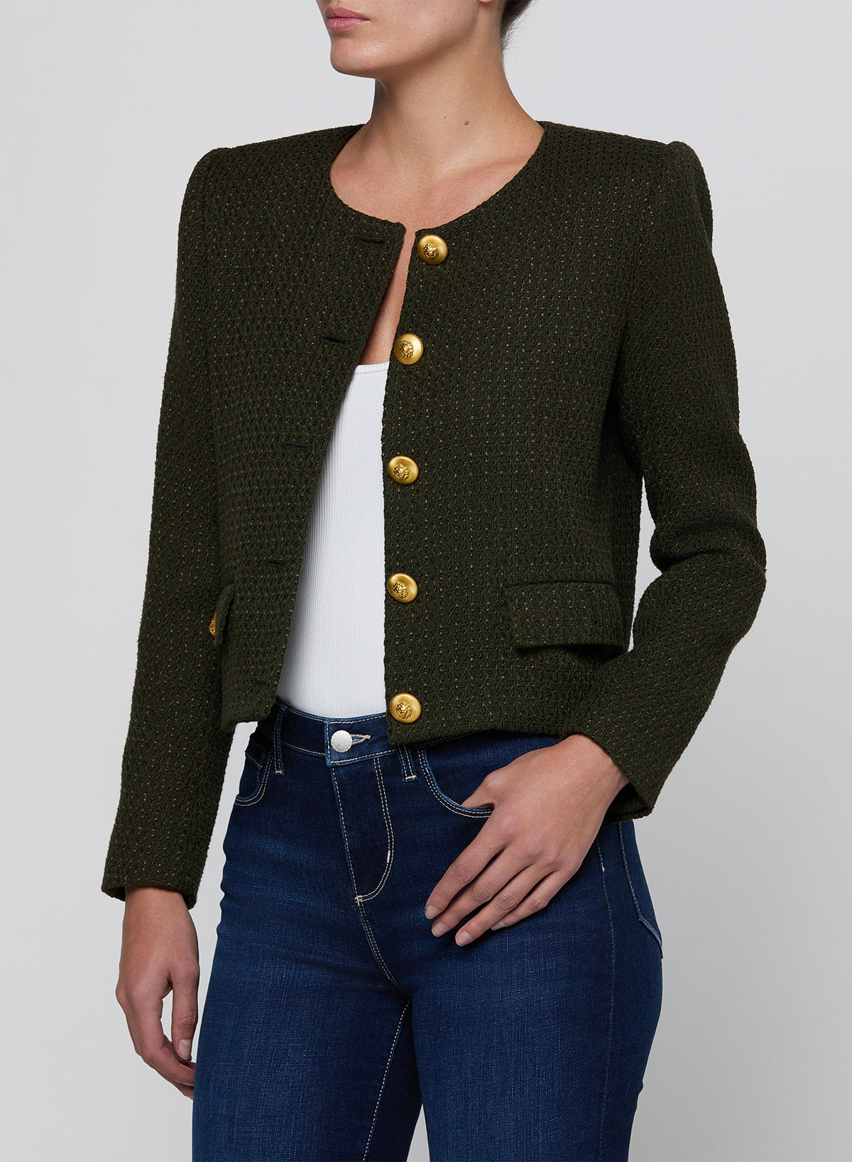 ZELL COLLARLESS JACKET
