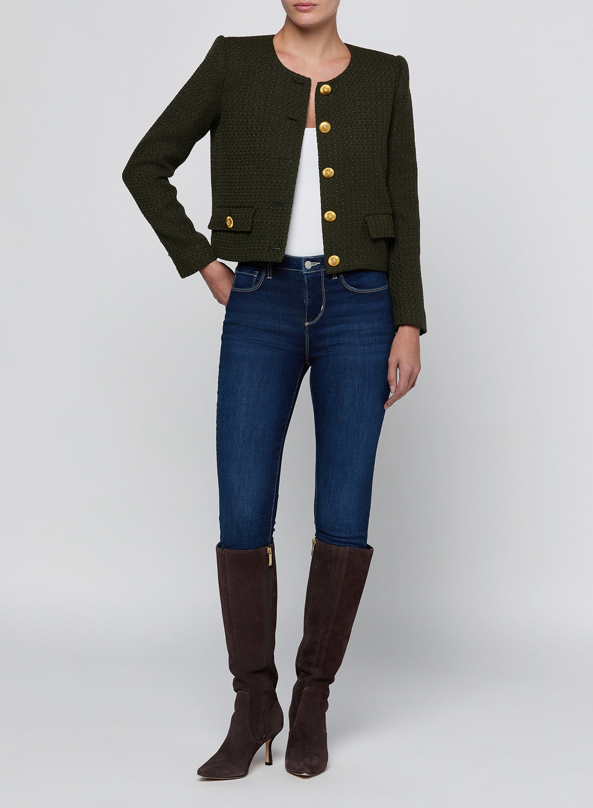 ZELL COLLARLESS JACKET