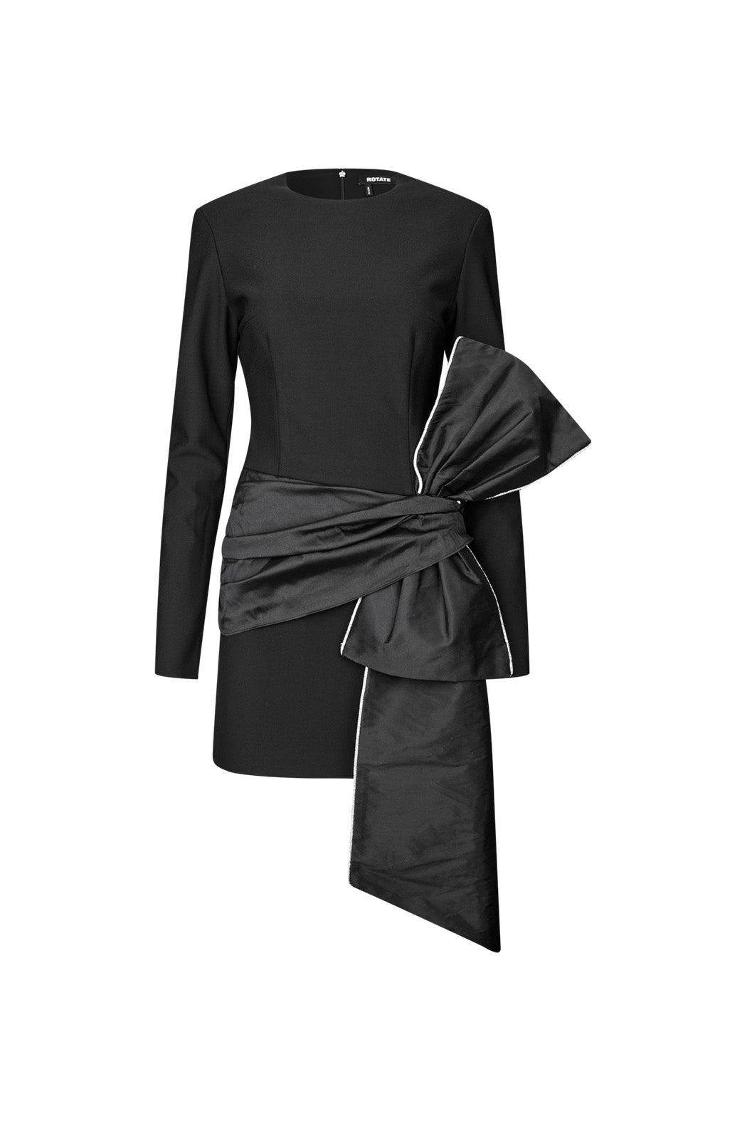 LS MIN DRAPED BOW DRESS