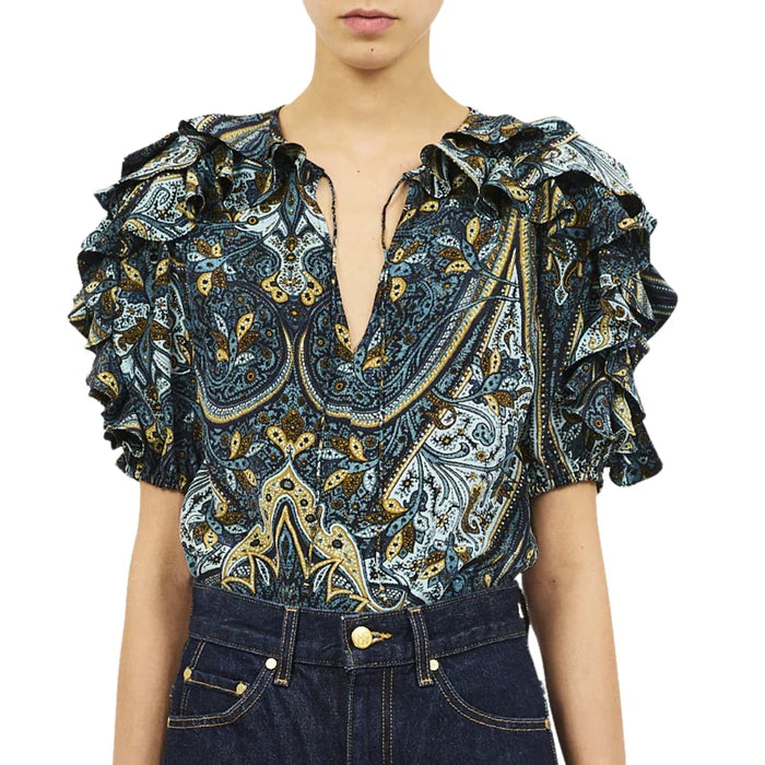 Ulla Johnson Josephine S/S Silk Top