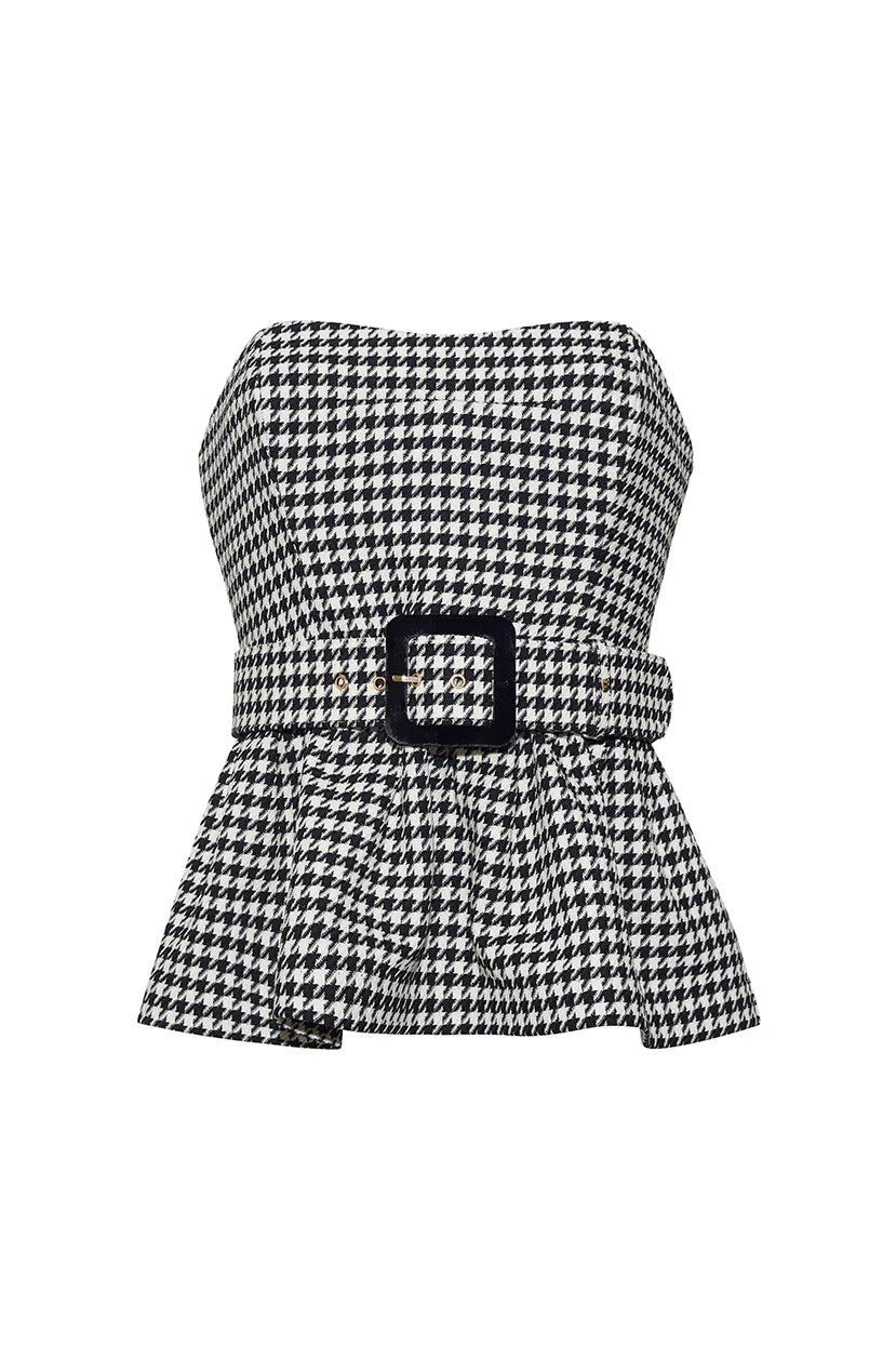 Cara Cara Tilda Top - Houndstooth