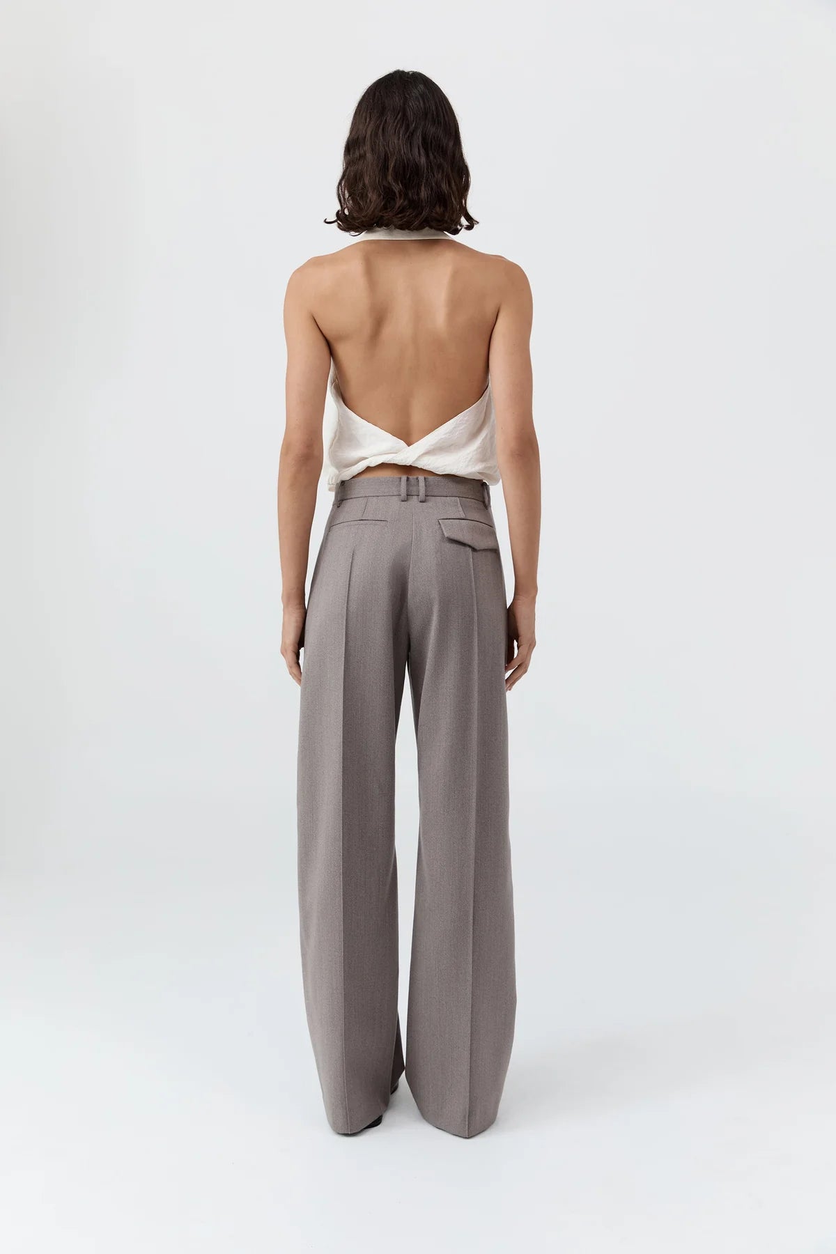 St. Agni Cloud Twist Halter Top