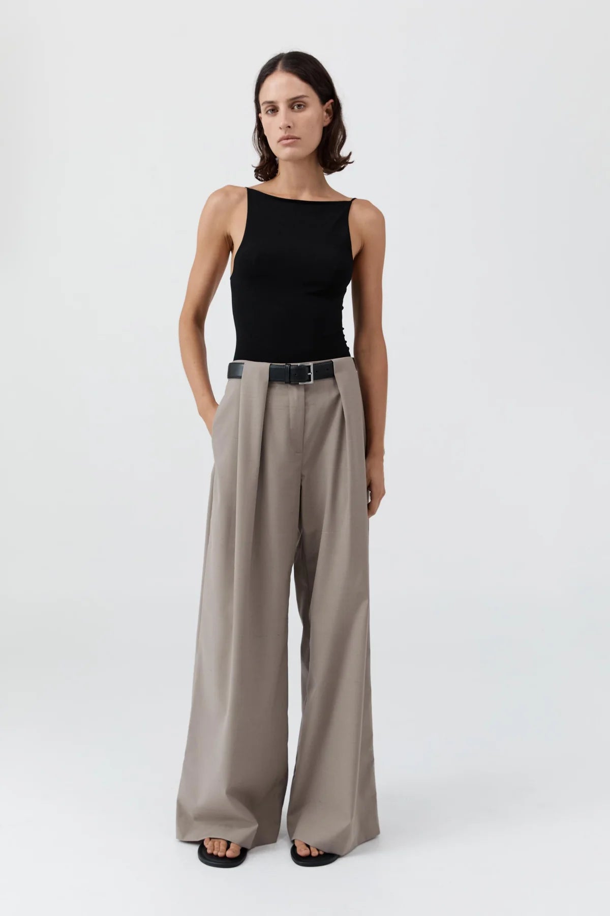 St. Agni Pleat Loop Pants