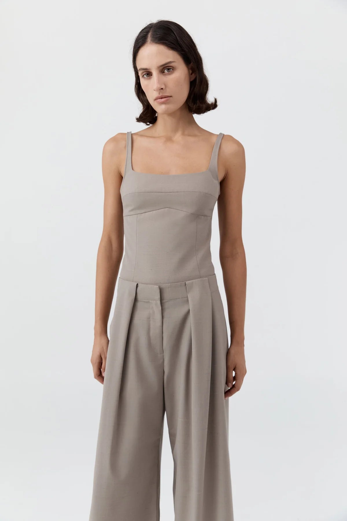 St. Agni Tailored Bustier Top