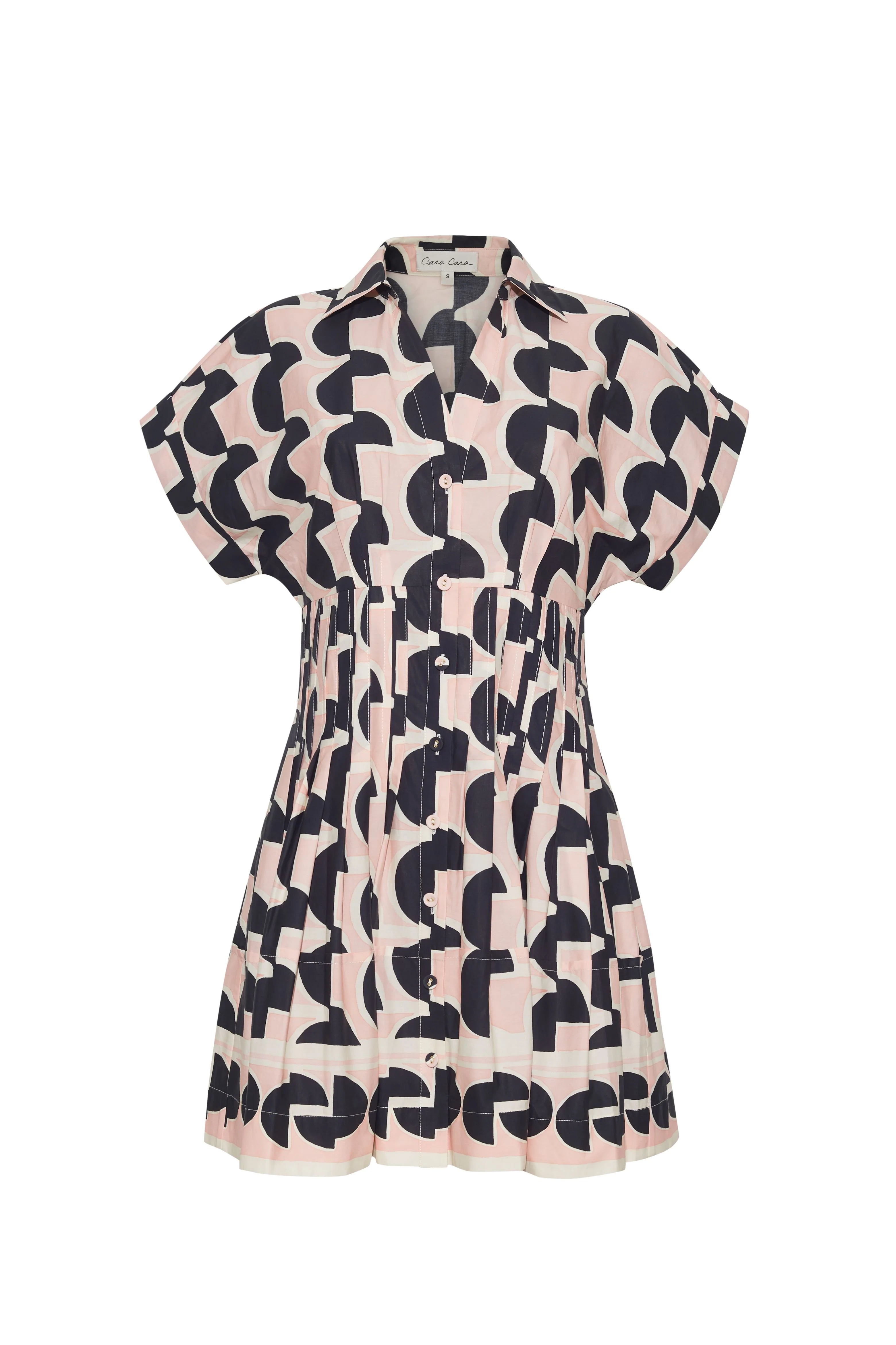 Cara Cara Nash Mini Dress - Forma Geo Blush