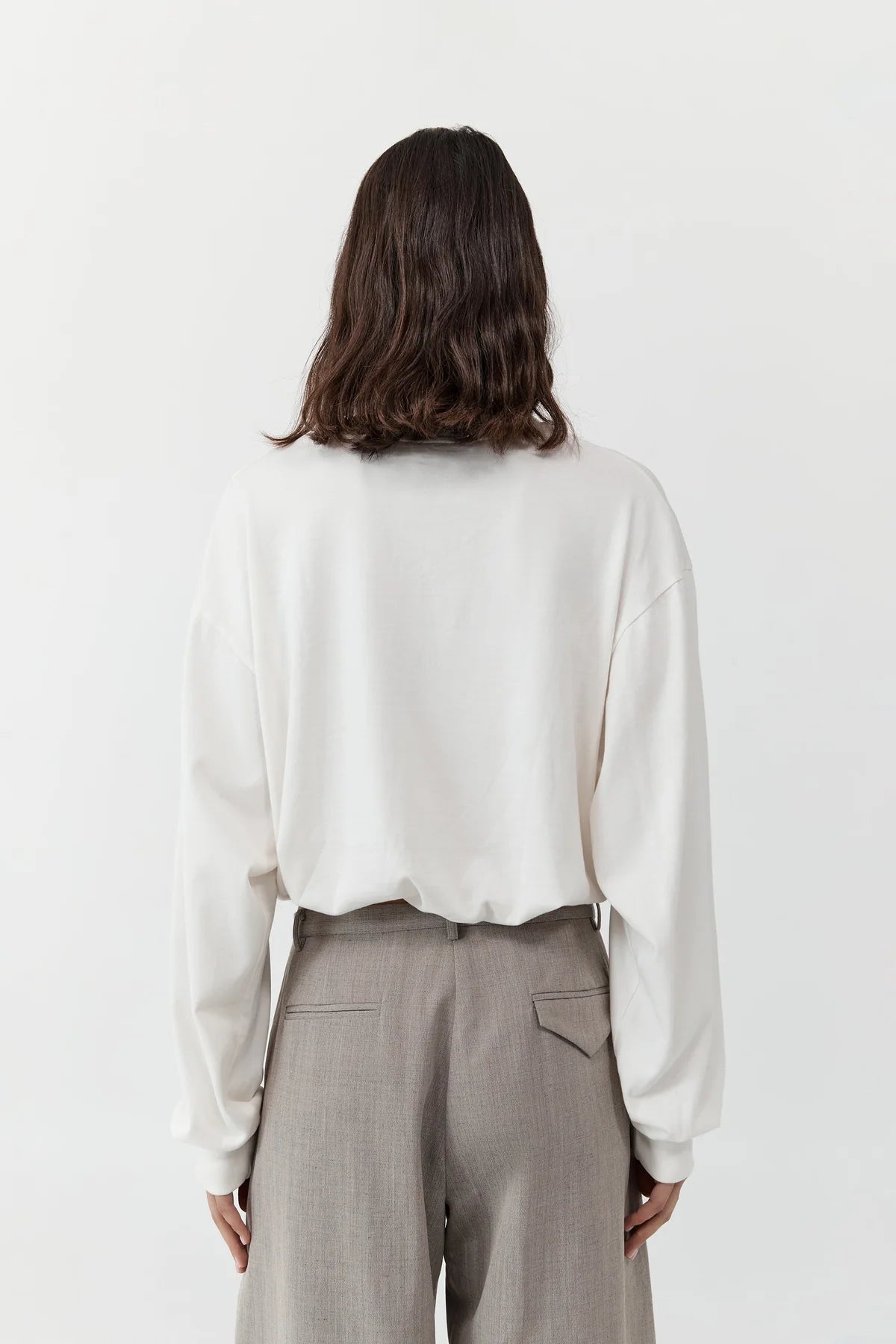 St. Agni Drawstring Long Sleeve Top
