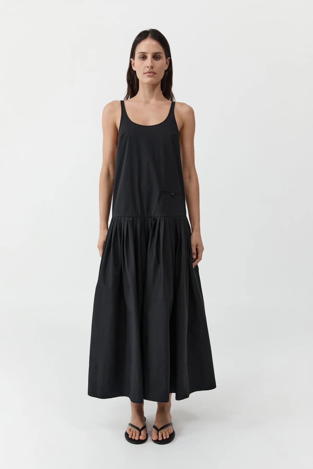 St. Agni Relaxed Pleat Dress