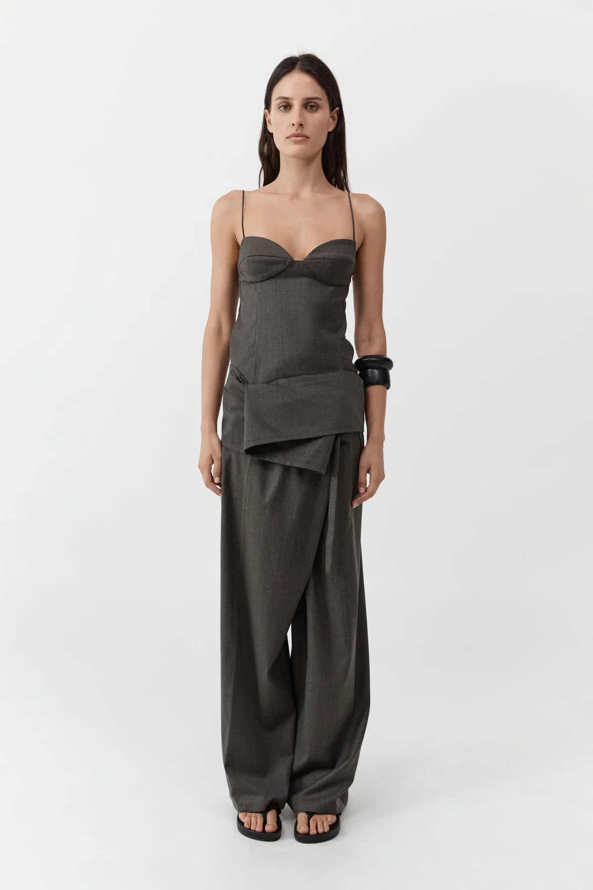 St. Agni Wool Tailored Fisherman Pant