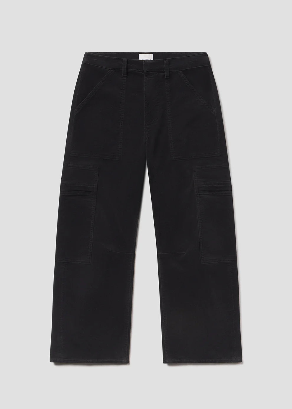 Citizens Of Humanity Marcelle Low Slung Easy Cargo Corduroy - Charcoal