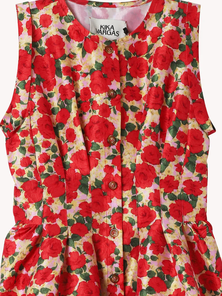Kika Vargas Mette Dress - Red Rose