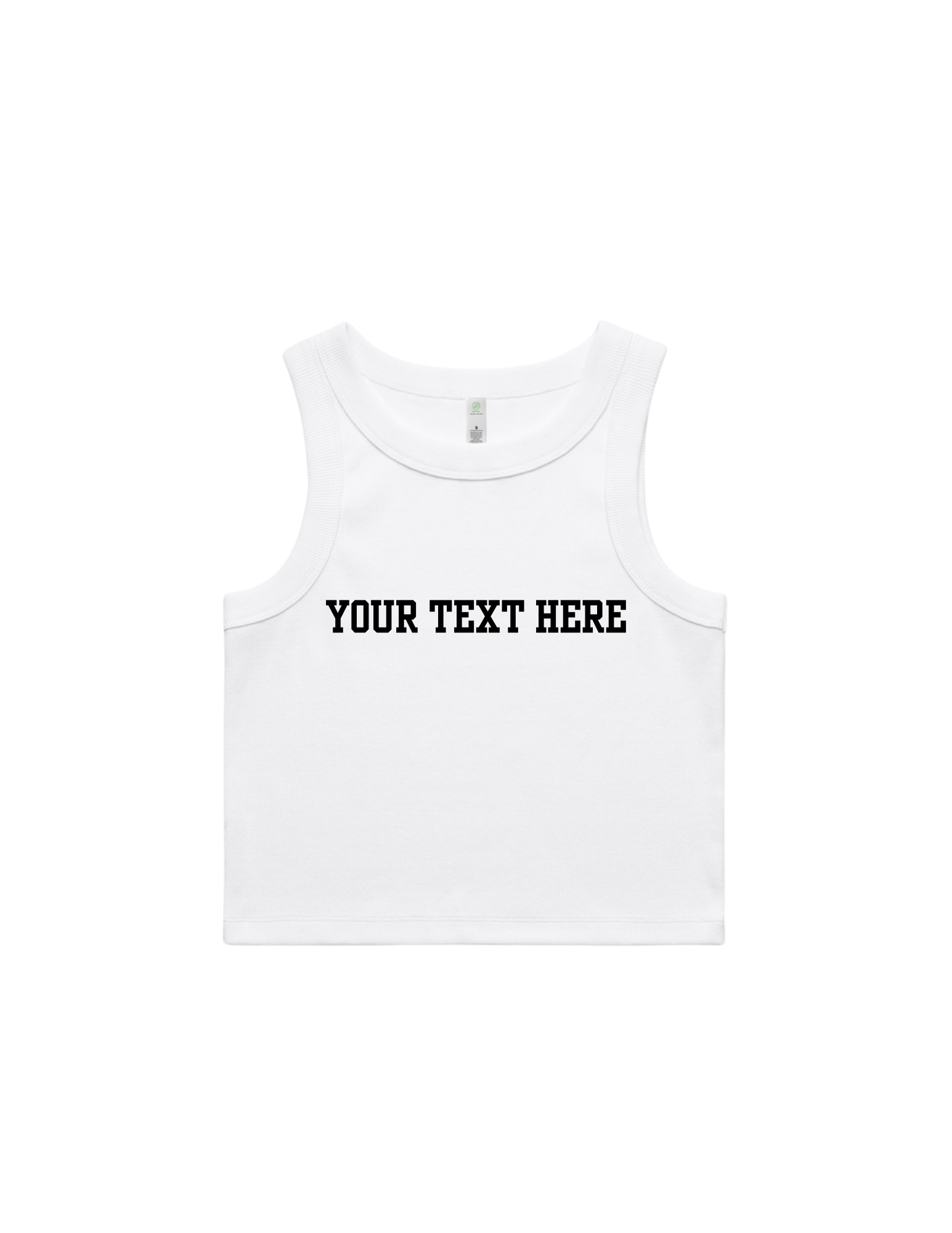 L|A Custom Shop Ribbed Crop Tank