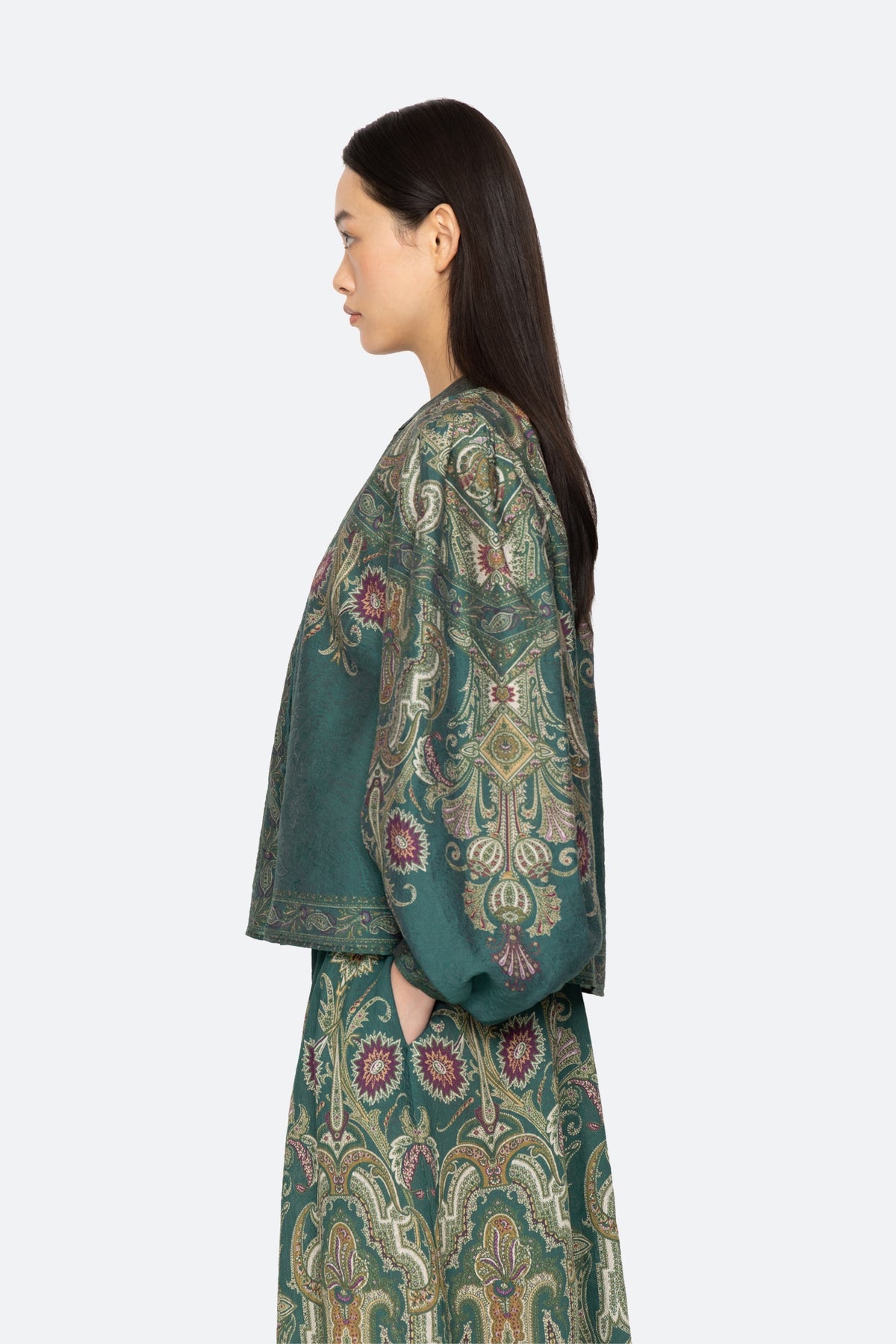 HYACINTH PRINT L/SLV TOP (D2)