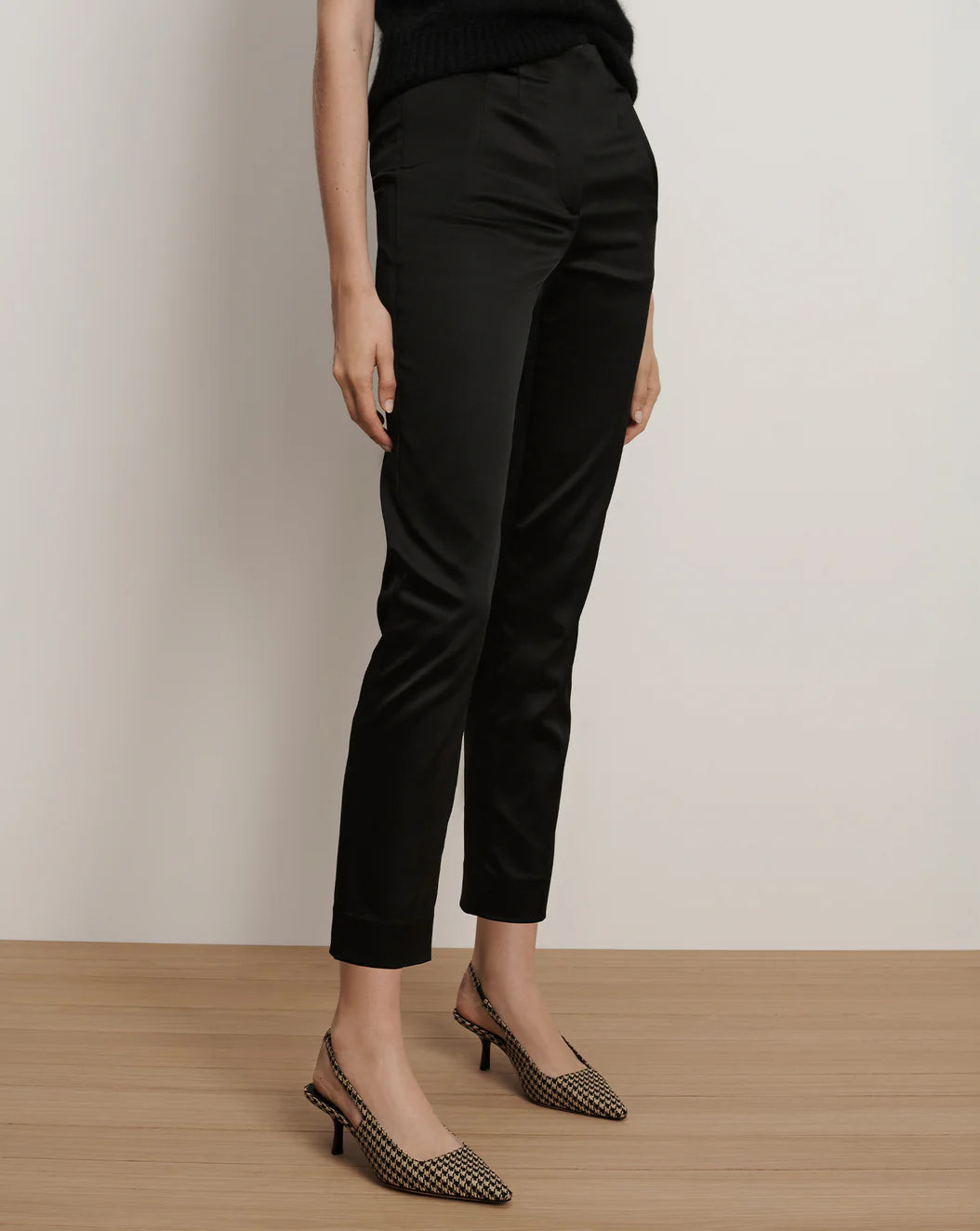 Veronica Beard Stila Slim Satin Pant
