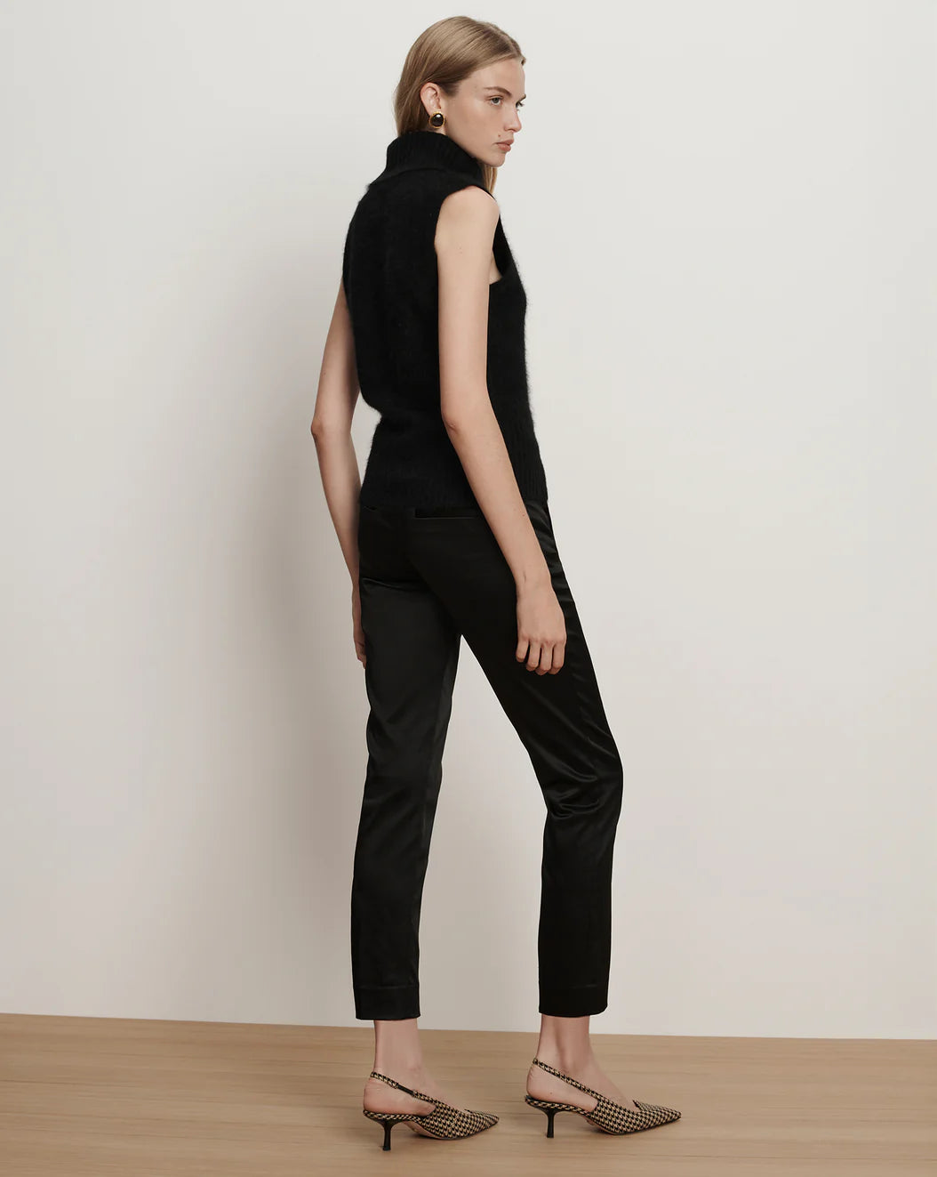 Veronica Beard Stila Slim Satin Pant