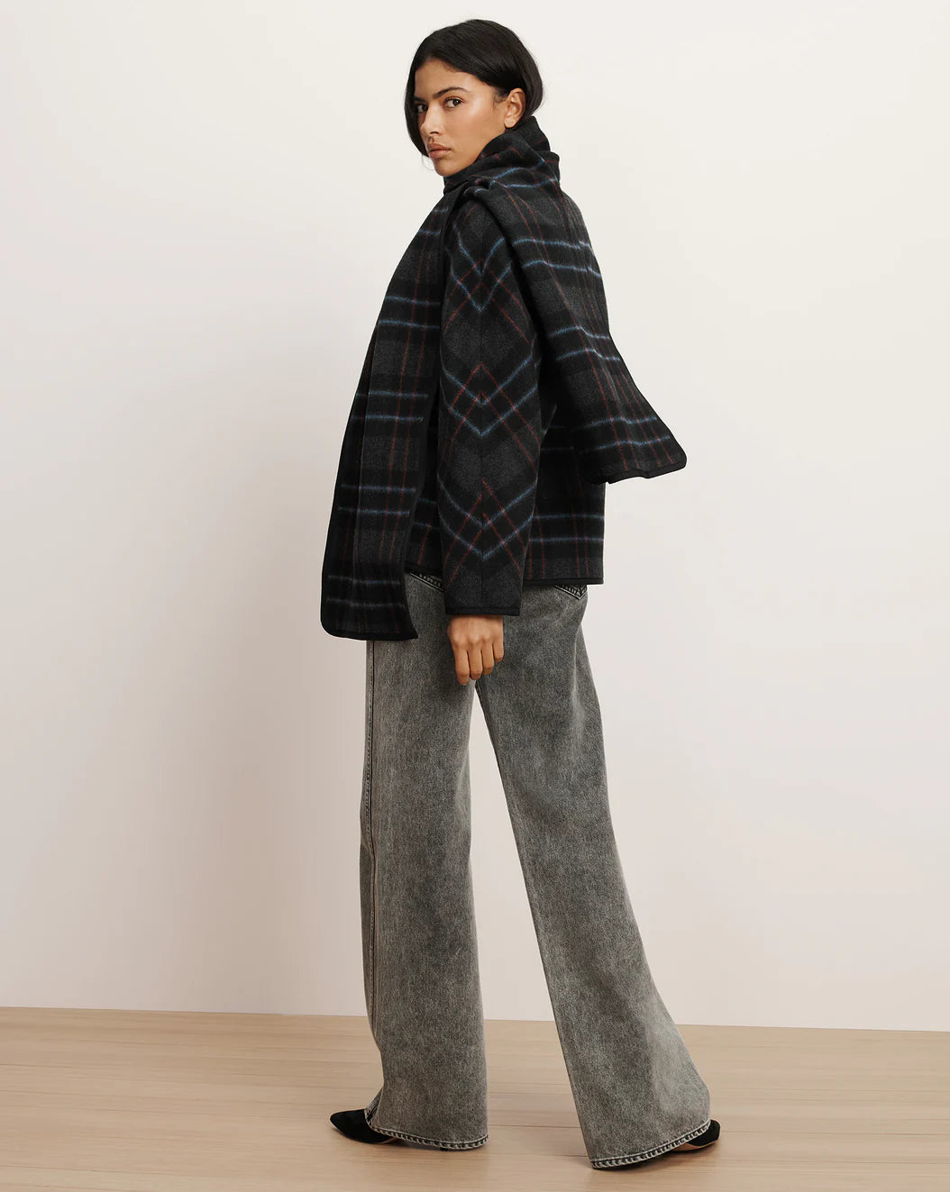 Veronica Beard Martine Dickey Coat w/ Scarf
