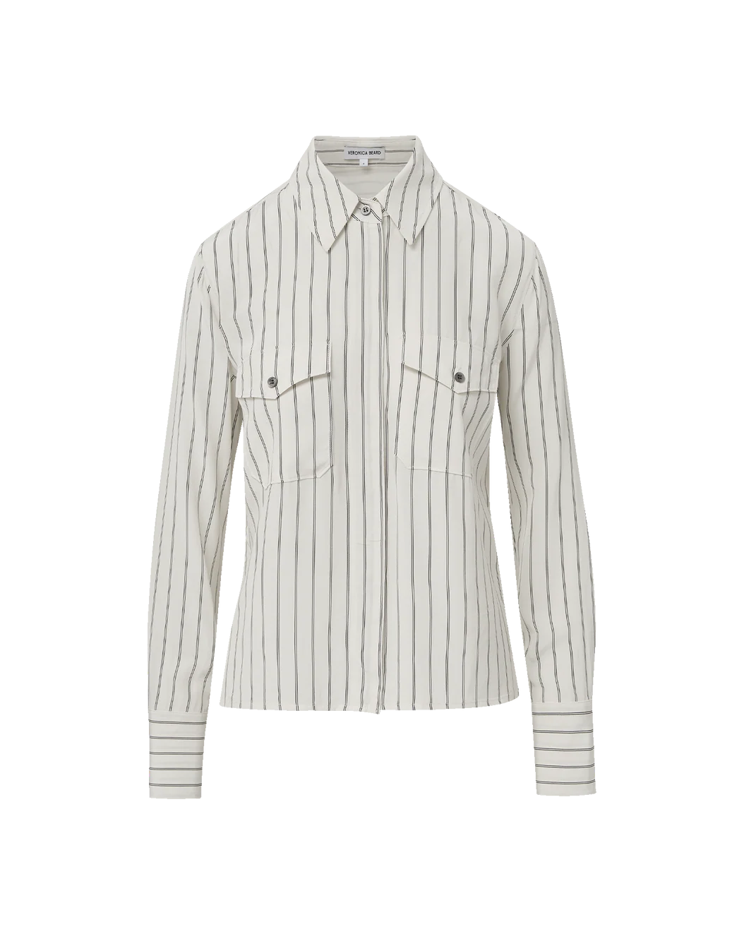 Veronica Beard Saku Striped Button-Down Shirt