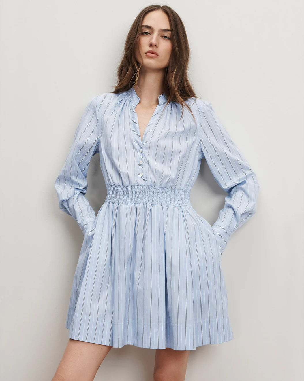 Veronica Beard Schor Mini Shirtdress