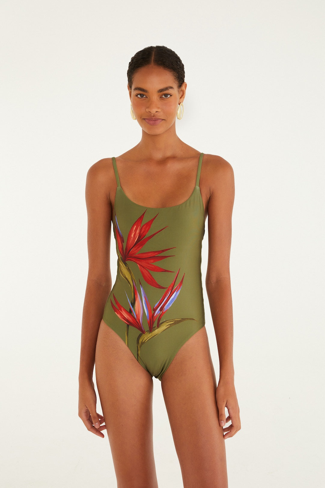 STRILITZIA DARK GREEN ONE PIECE