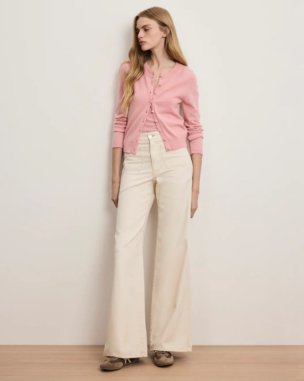 Veronica Beard Daro Cashmere Cardigan - Petal