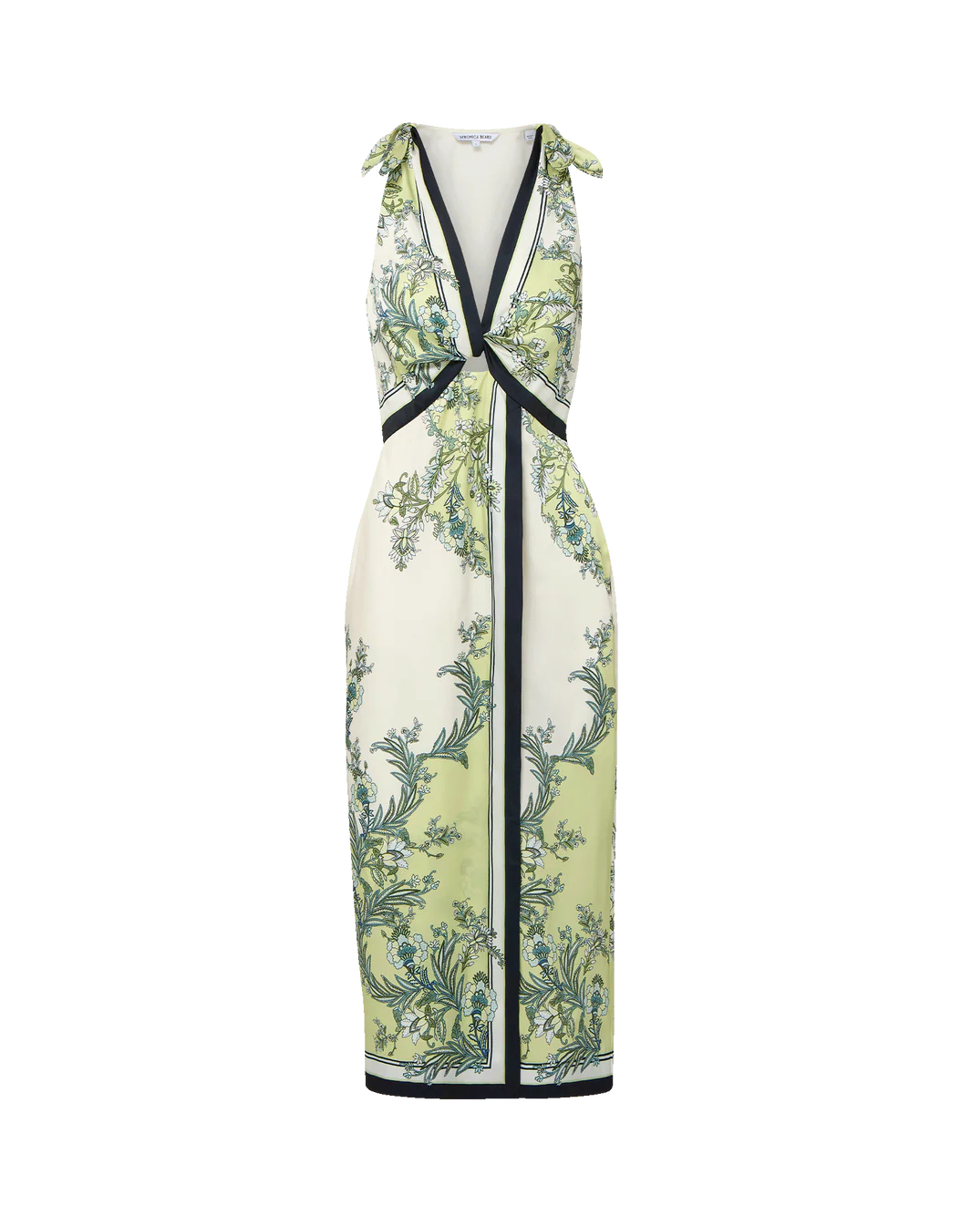 Veronica Beard Kaliza Scarf-Print Midi Dress