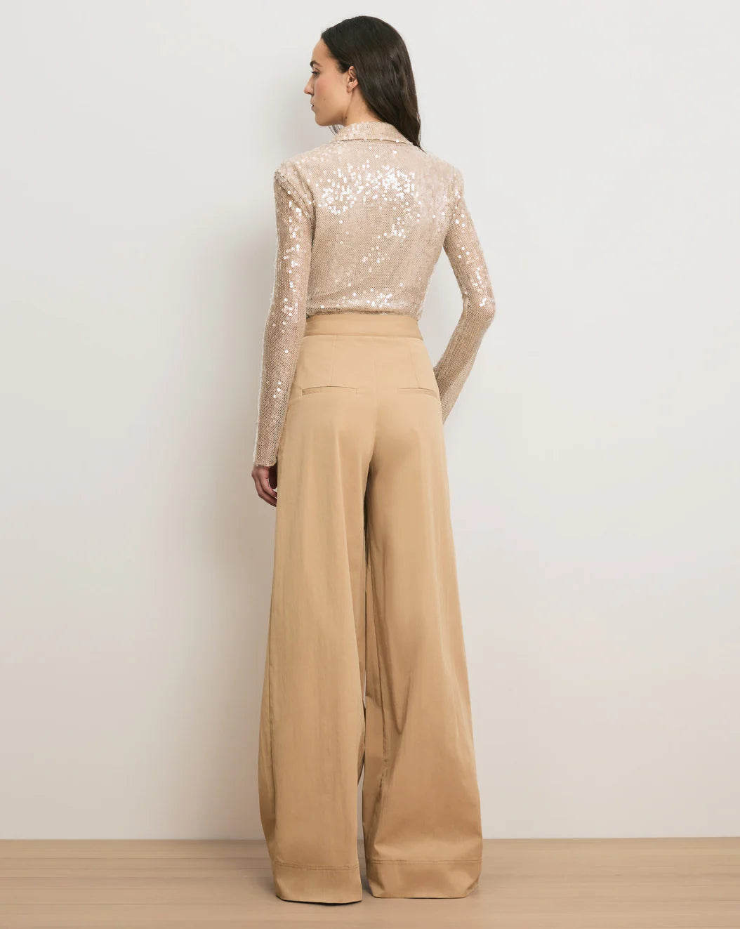 Veronica Beard Heron Crossover Waistband Pant