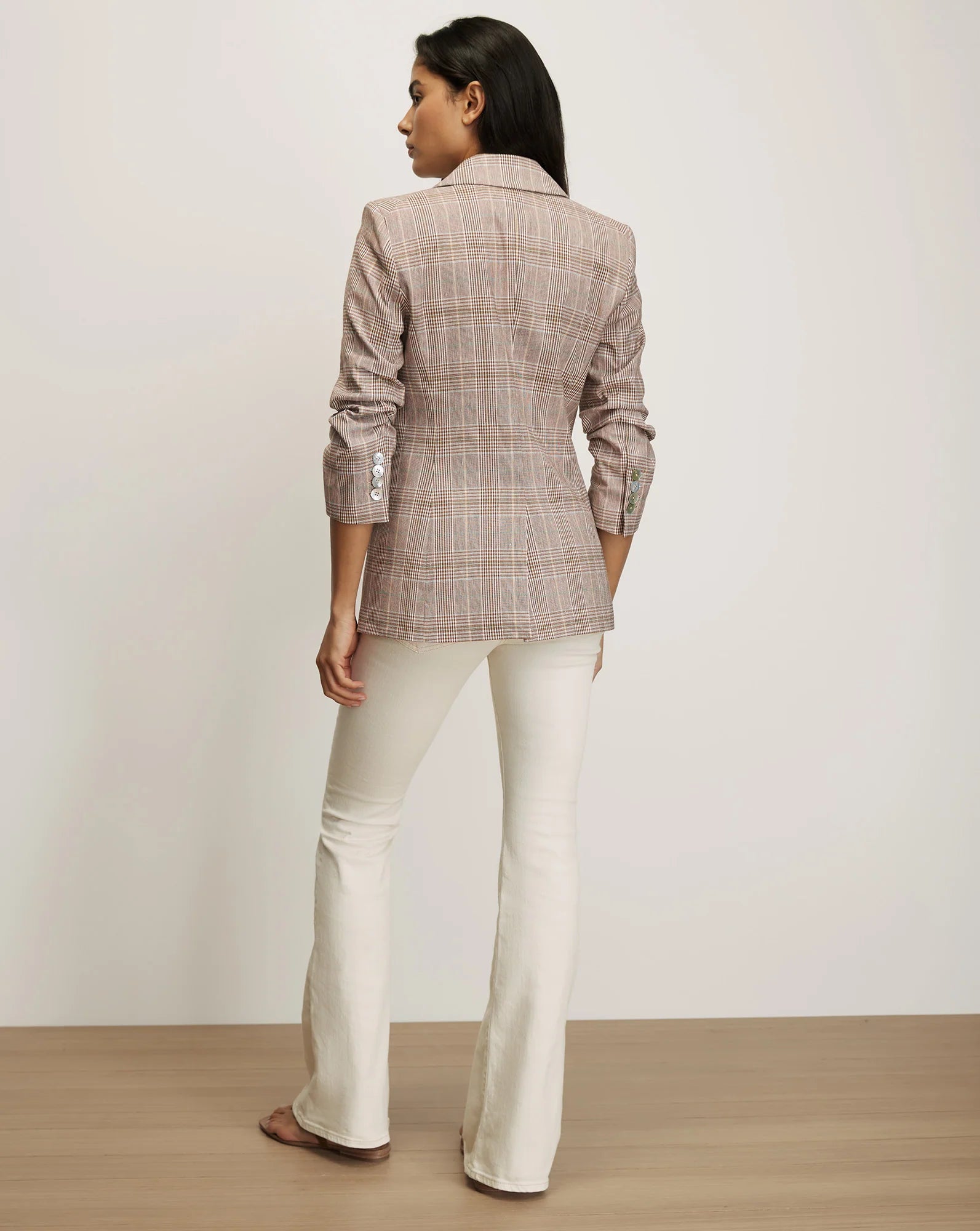 Veronica Beard Clayton Plaid Dickey Jacket