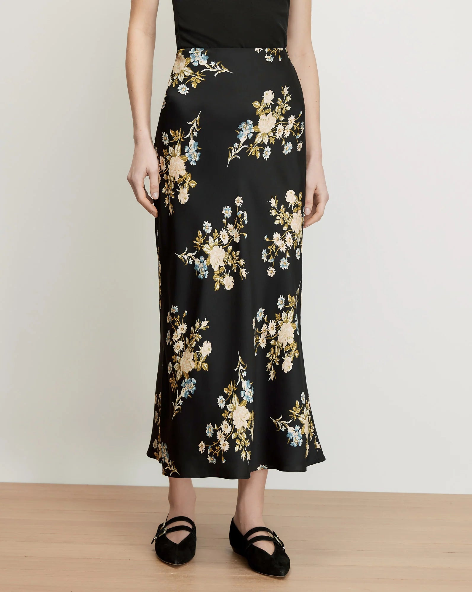 Veronica Beard Clover Skirt - Black Multi