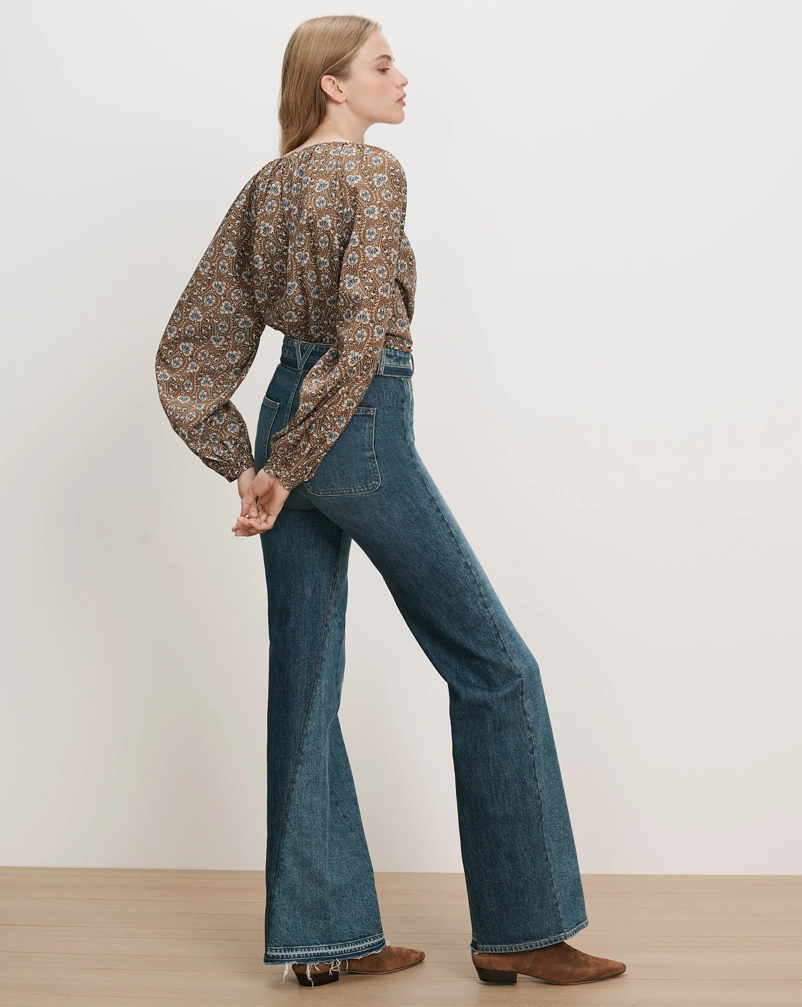 Veronica Beard Rhosen Floral Blouse