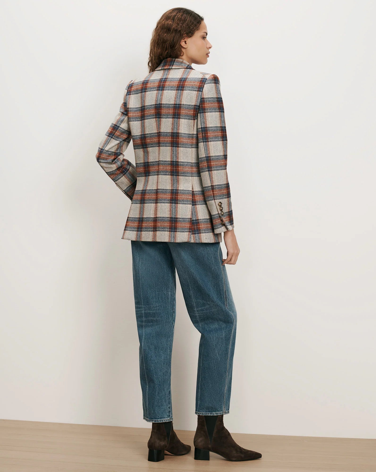 Veronica Beard Oria Plaid Dickey Jacket