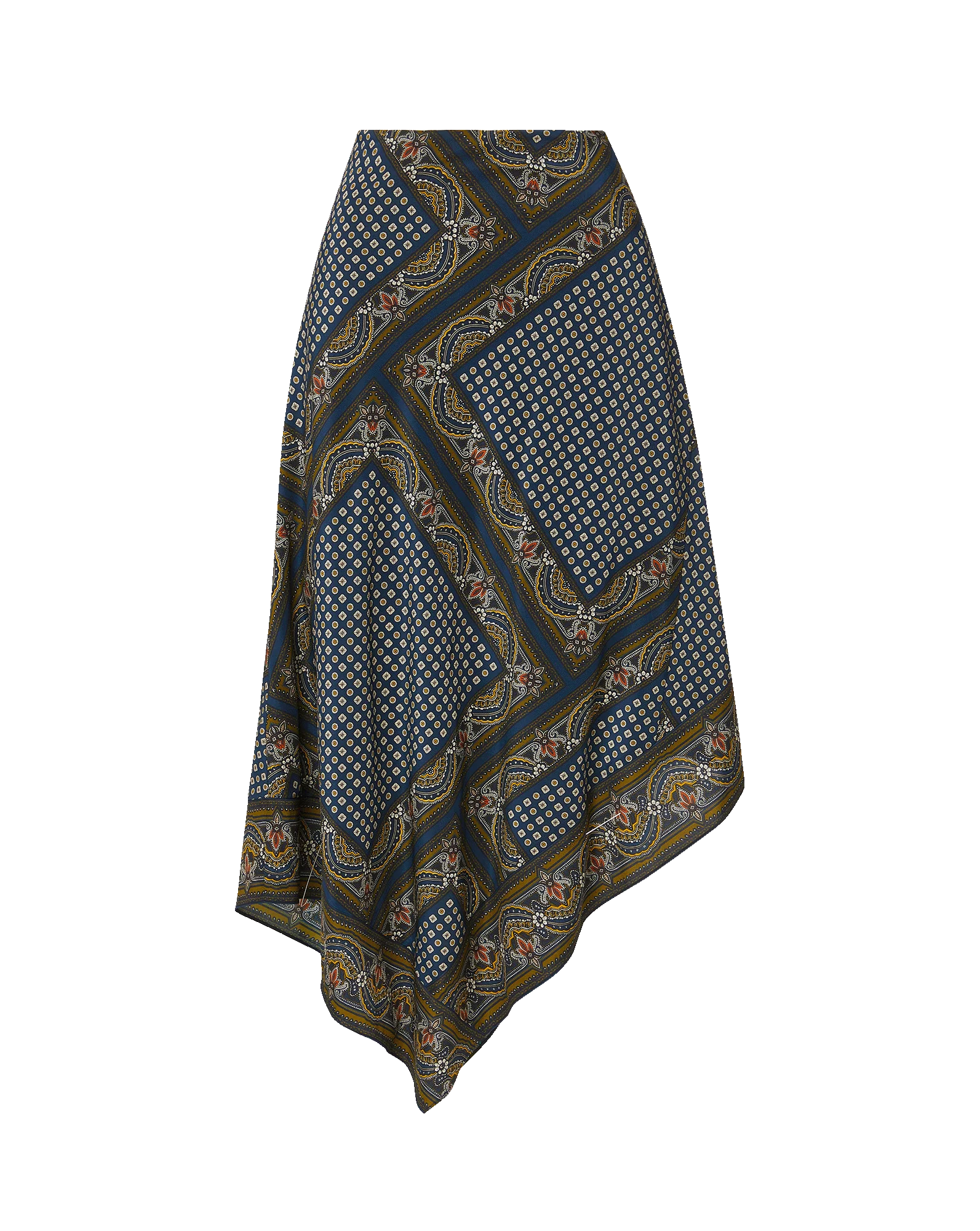 Veronica Beard Hartley Asymmetric Midi Skirt