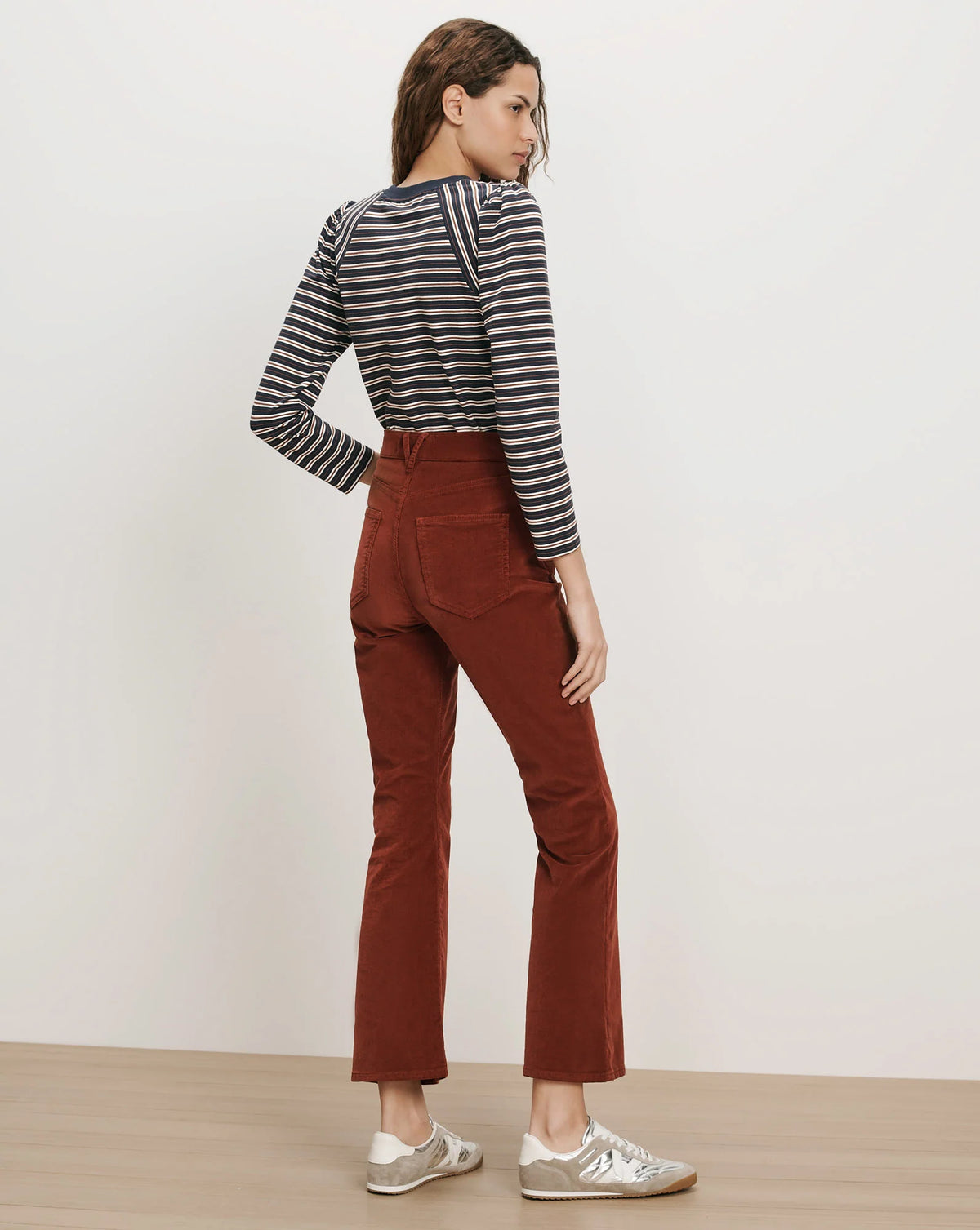 Veronica Beard Carson Corduroy Kick-Flare Pant