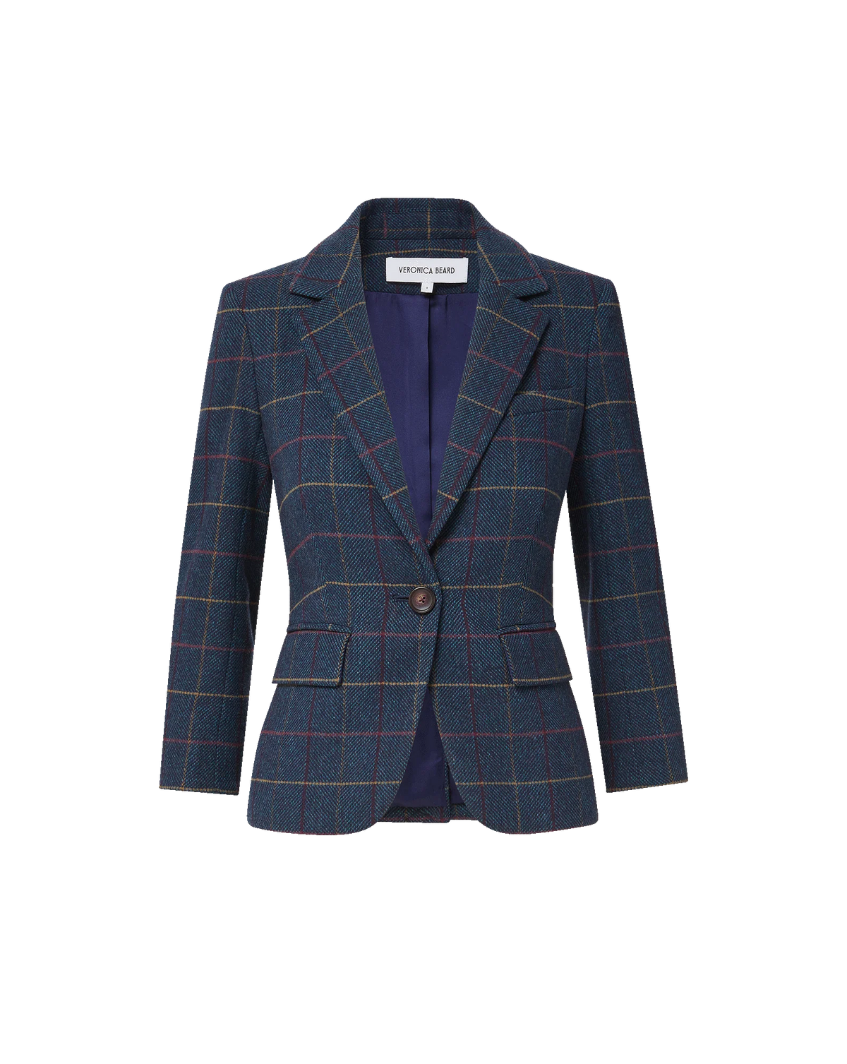 Veronica Beard Schoolboy Plaid Dickey Jacket