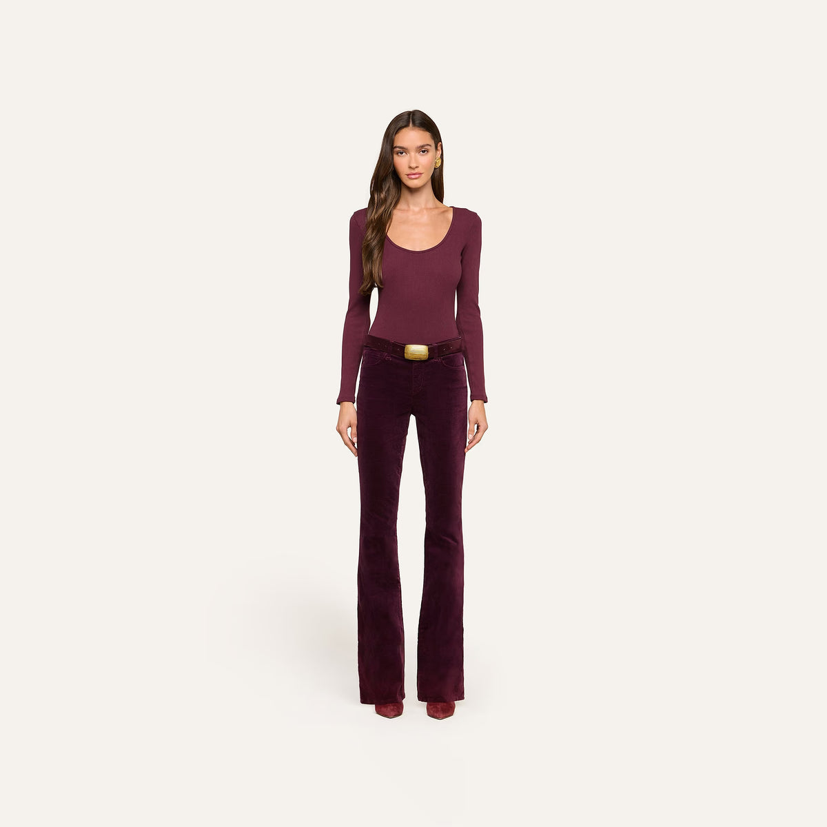 L'Agence Stevie Velvet Jean - Deep Sangria