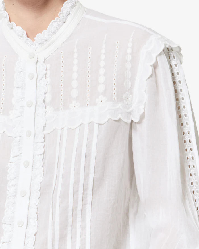 Isabel Marant Lonzie Top - White
