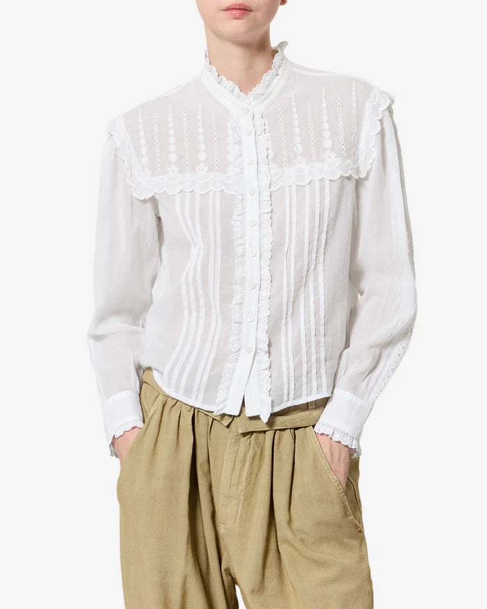 Isabel Marant Lonzie Top - White
