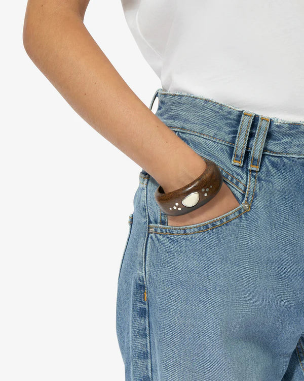 Isabel Marant Layla Cuff Bracelet - Havana/Silver