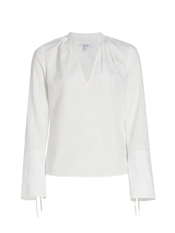 Derek Lam Lila V Neck Blouse