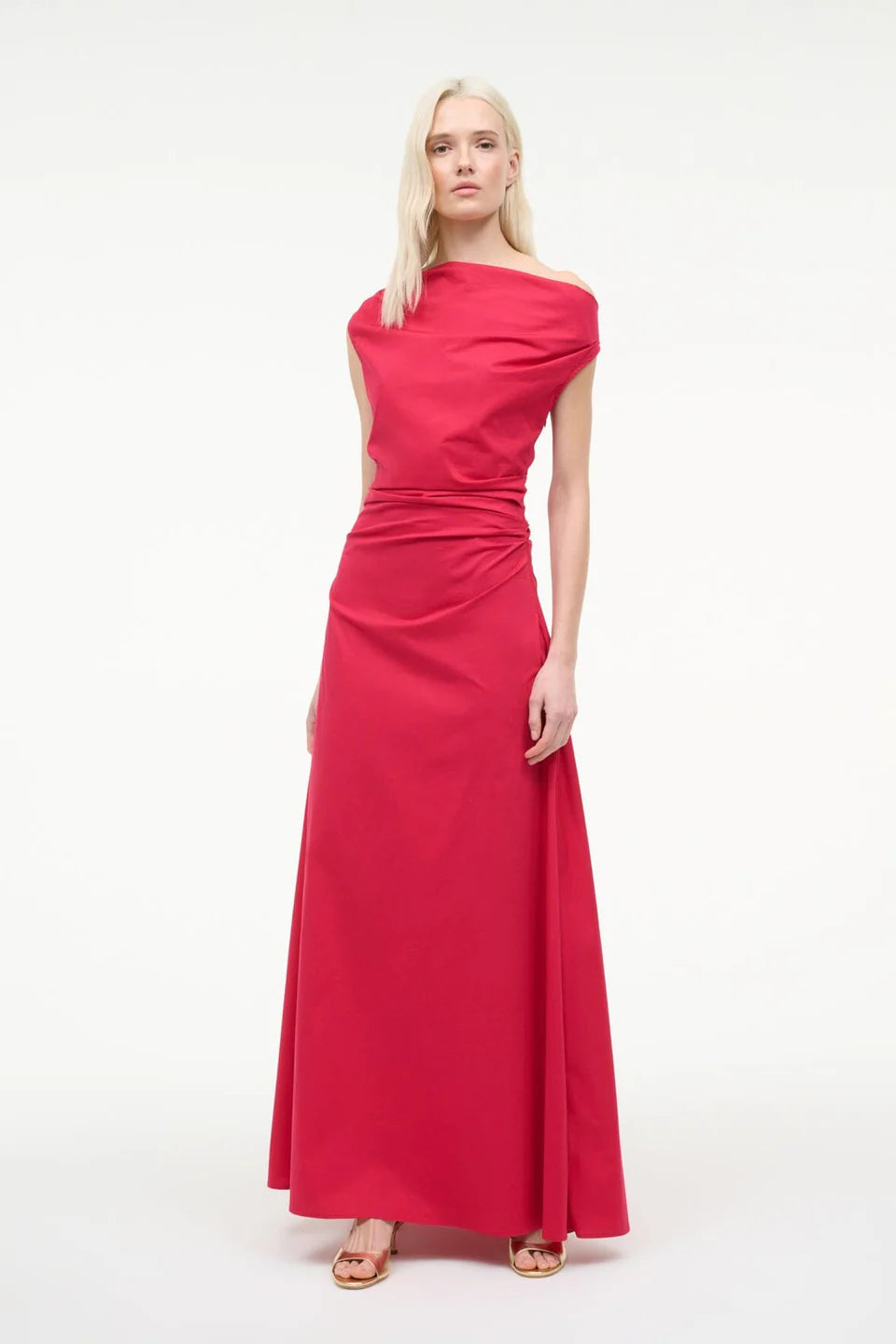 Staud Phare Maxi Dress - Cherry